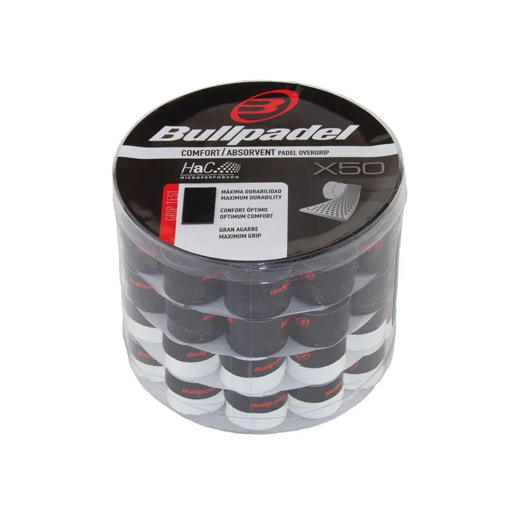 Bote Bullpadel GB1201 50 Overgrips negro - imagen 1