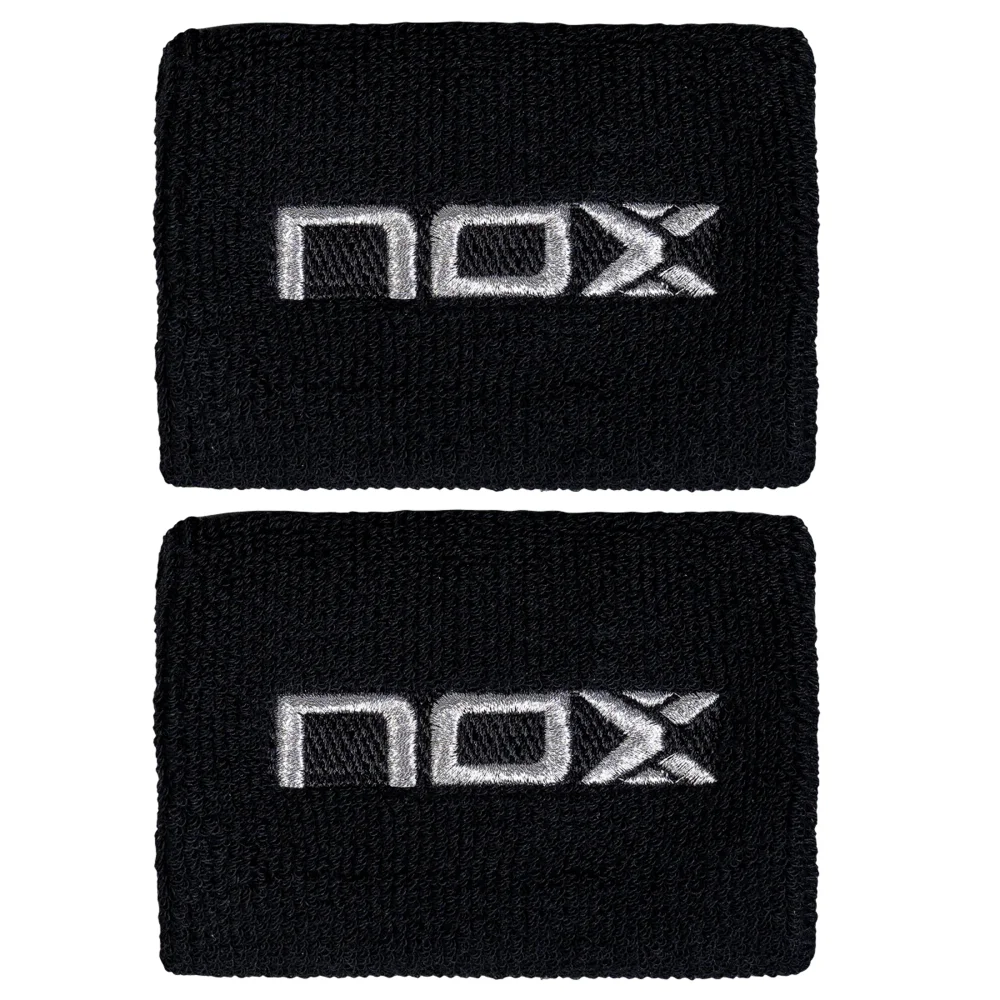 Nox muñequeras deportivas Negro Blanco – Protección cómoda para las muñecas en pádel - imagen 2