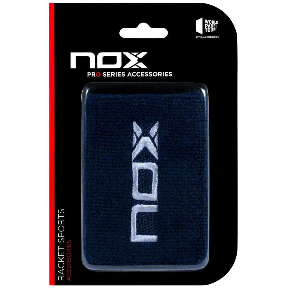 Nox muñequeras deportivas Azul Marino Blanco – Protección cómoda para la muñeca en pádel - imagen 1