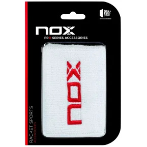 Muñequeras deportivas Nox Blanco Rojo