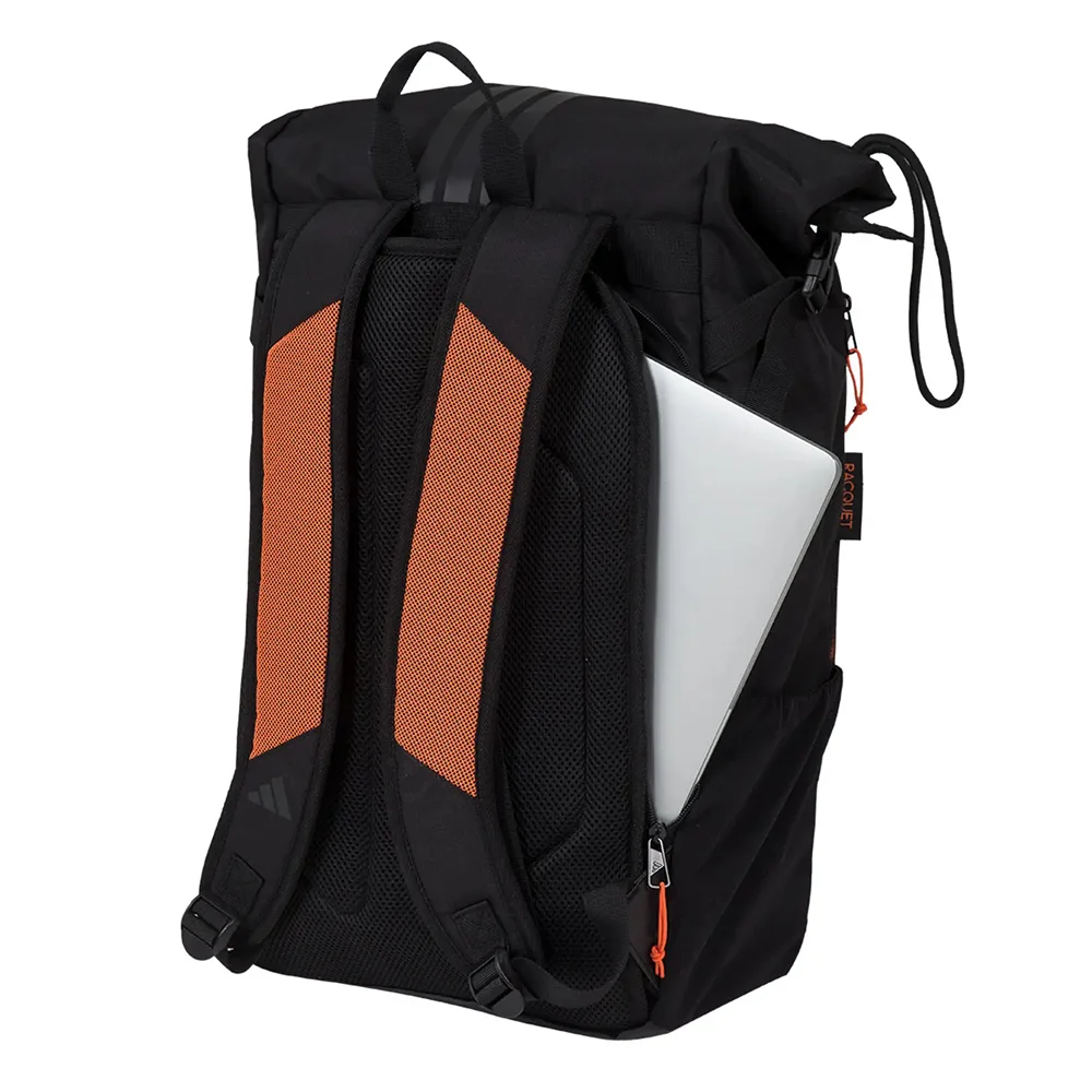 Adidas Multigame 3.4 NEGRO/NARANJA — elegante mochila de pádel con volumen ajustable y compartimento térmico. - imagen 4