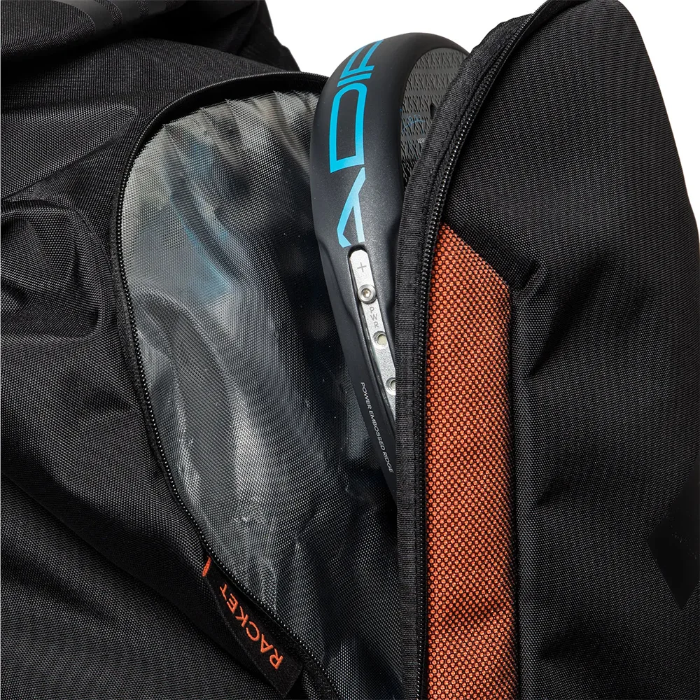Adidas Multigame 3.4 NEGRO/NARANJA — elegante mochila de pádel con volumen ajustable y compartimento térmico. - imagen 5