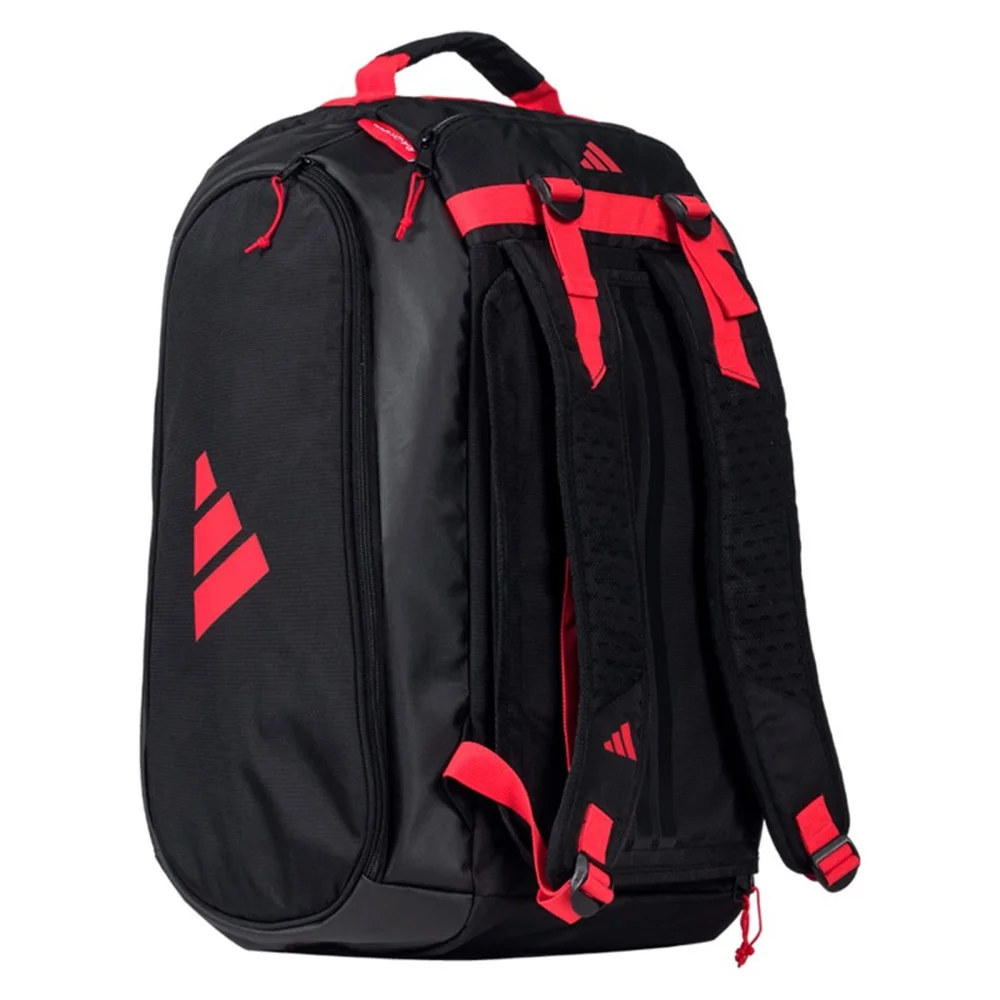 Mochila Adidas Bolsa deportiva Tour 3.4 Negro Rojo con protección térmica - imagen 2