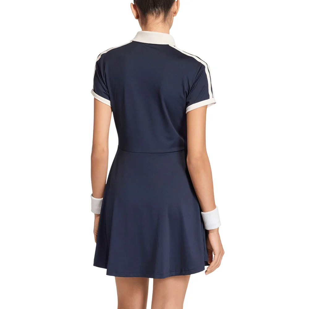 Vestido de tenis para mujer Adidas Heritage Legend Ink – vestido polo retro de rendimiento en malla - imagen 2