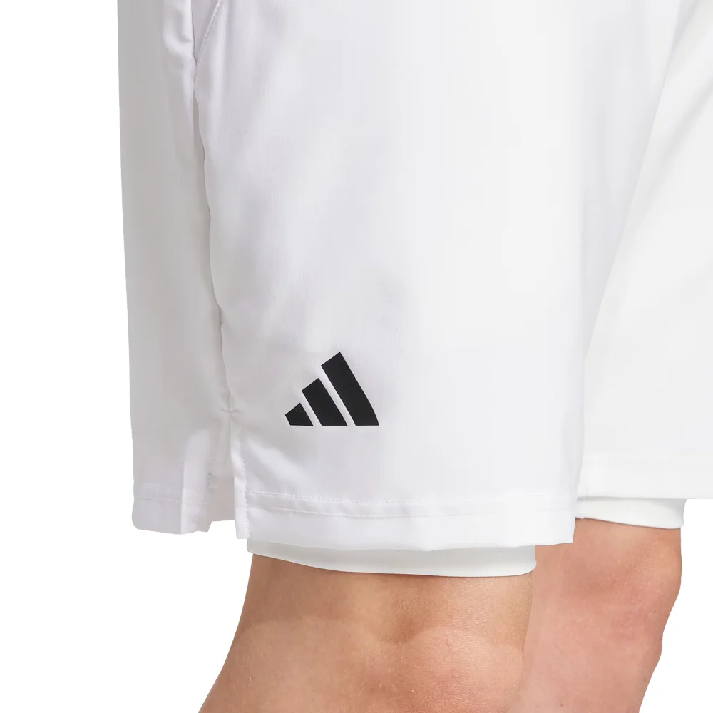Adidas Club Pantalón corto de hombre 2 en 1 Blanco – Pantalones cortos de pádel CLIMACOOL 2 en 1 - imagen 5