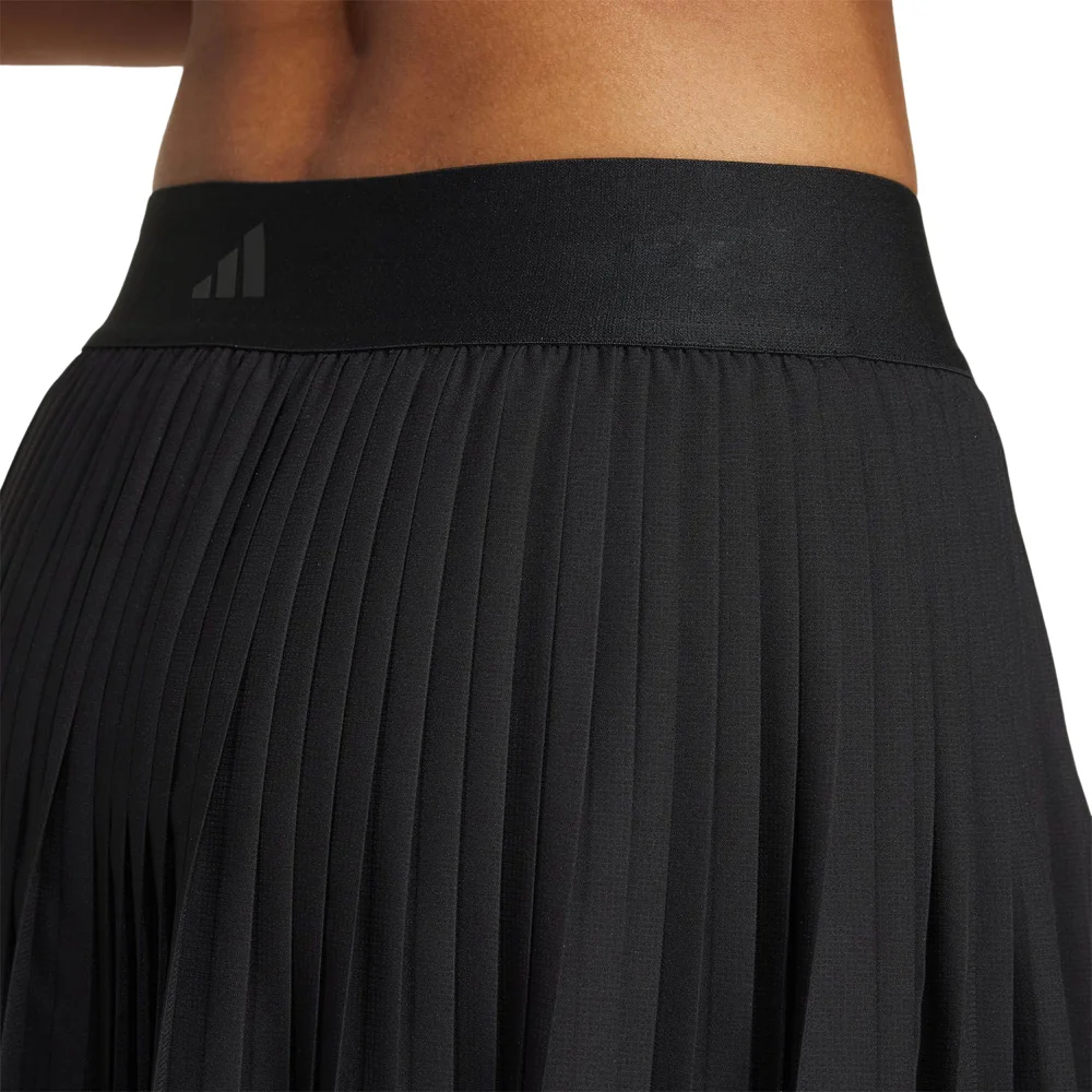 Falda adidas Club Pleated Negra – Falda elegante para mujer de tenis y pádel - imagen 5