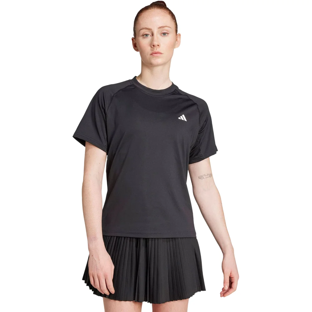 Camiseta Adidas W Club Mujer Negra – Camiseta Técnica Avanzada de Pádel y Tenis - imagen 1