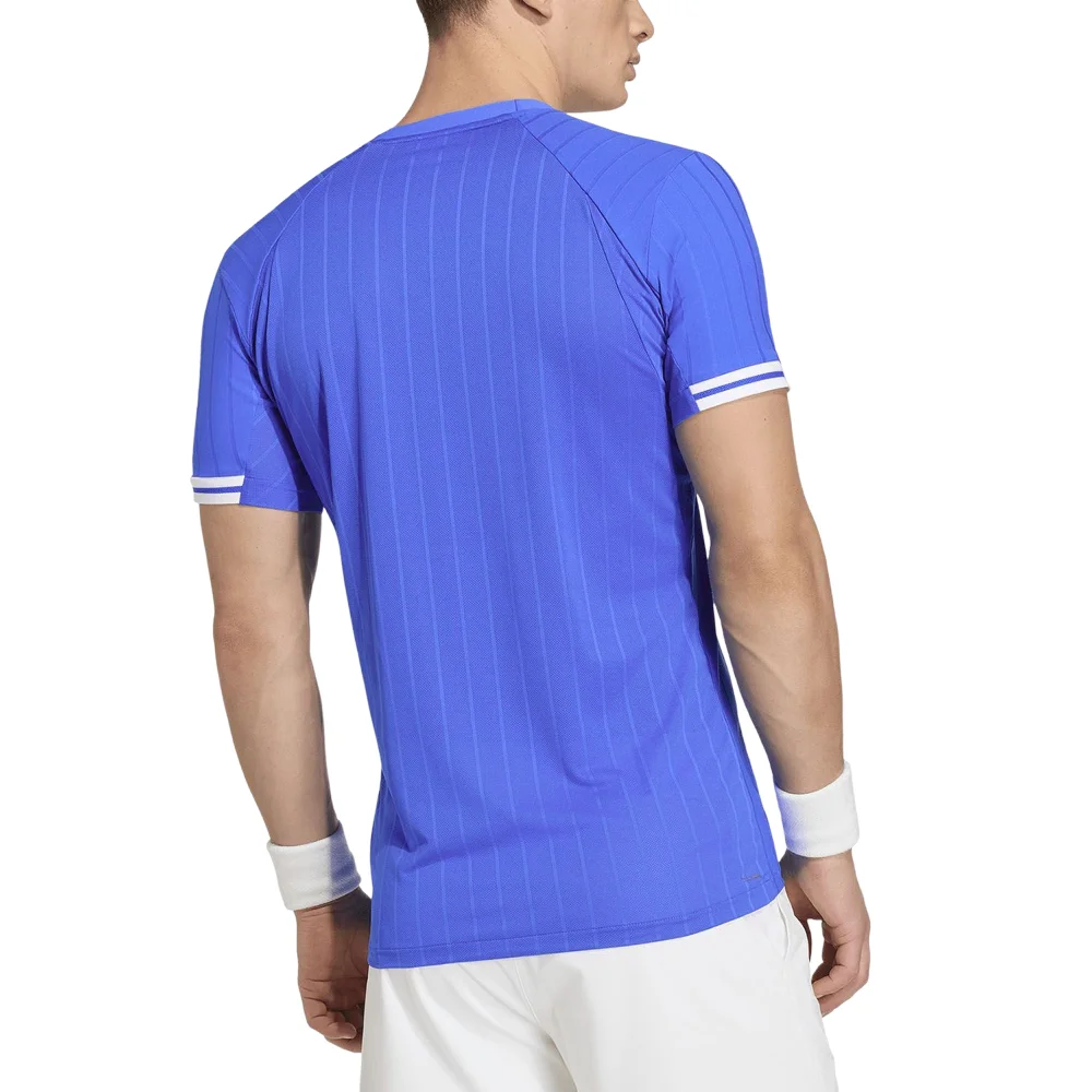 Adidas FLFT PRO Camiseta de hombre Glory Blue – Camiseta de rendimiento FreeLift para tenis - imagen 2