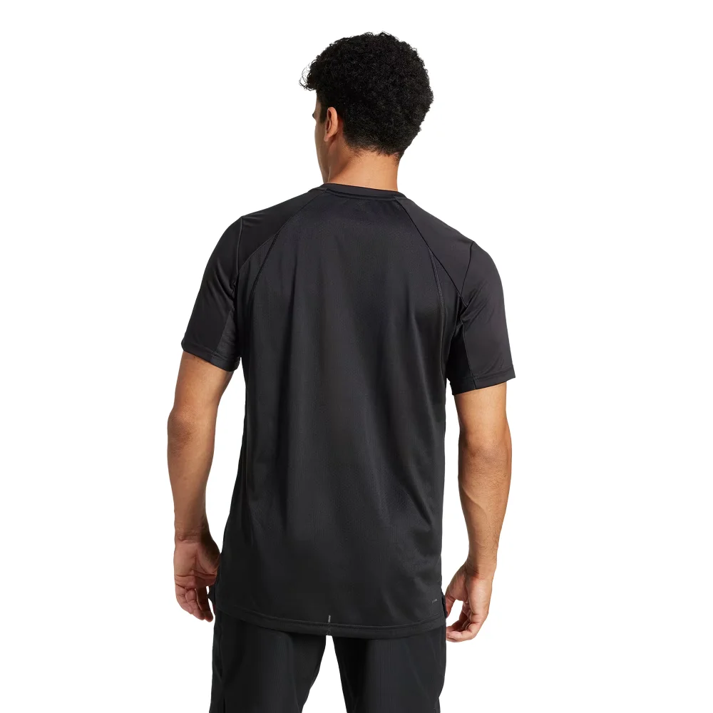 Camiseta Adidas Club para hombre negra — Total libertad de movimiento en la pista - imagen 2