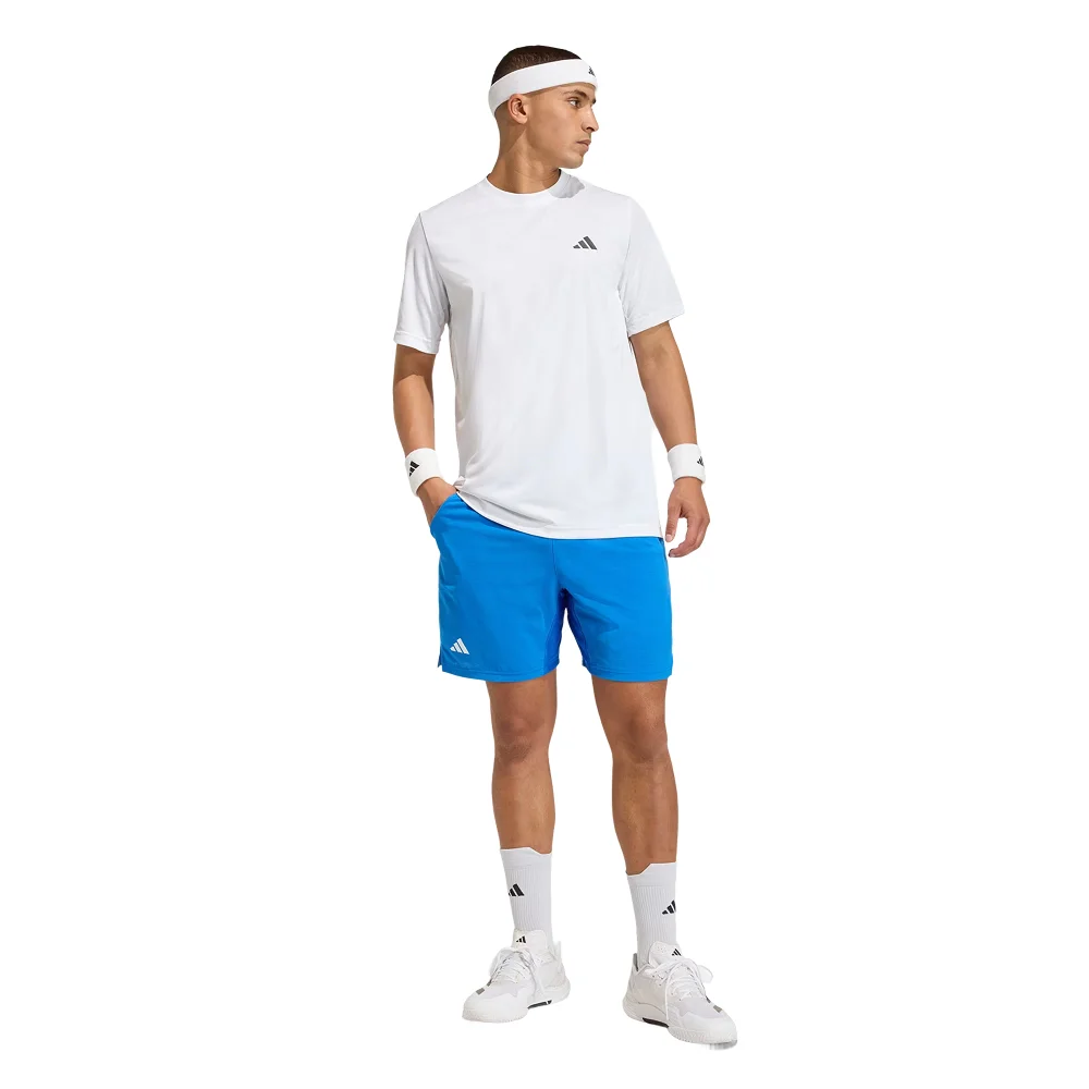 Camiseta Adidas Club Graphic Blanco para hombre — Libertad de movimiento y comodidad en pista - imagen 3