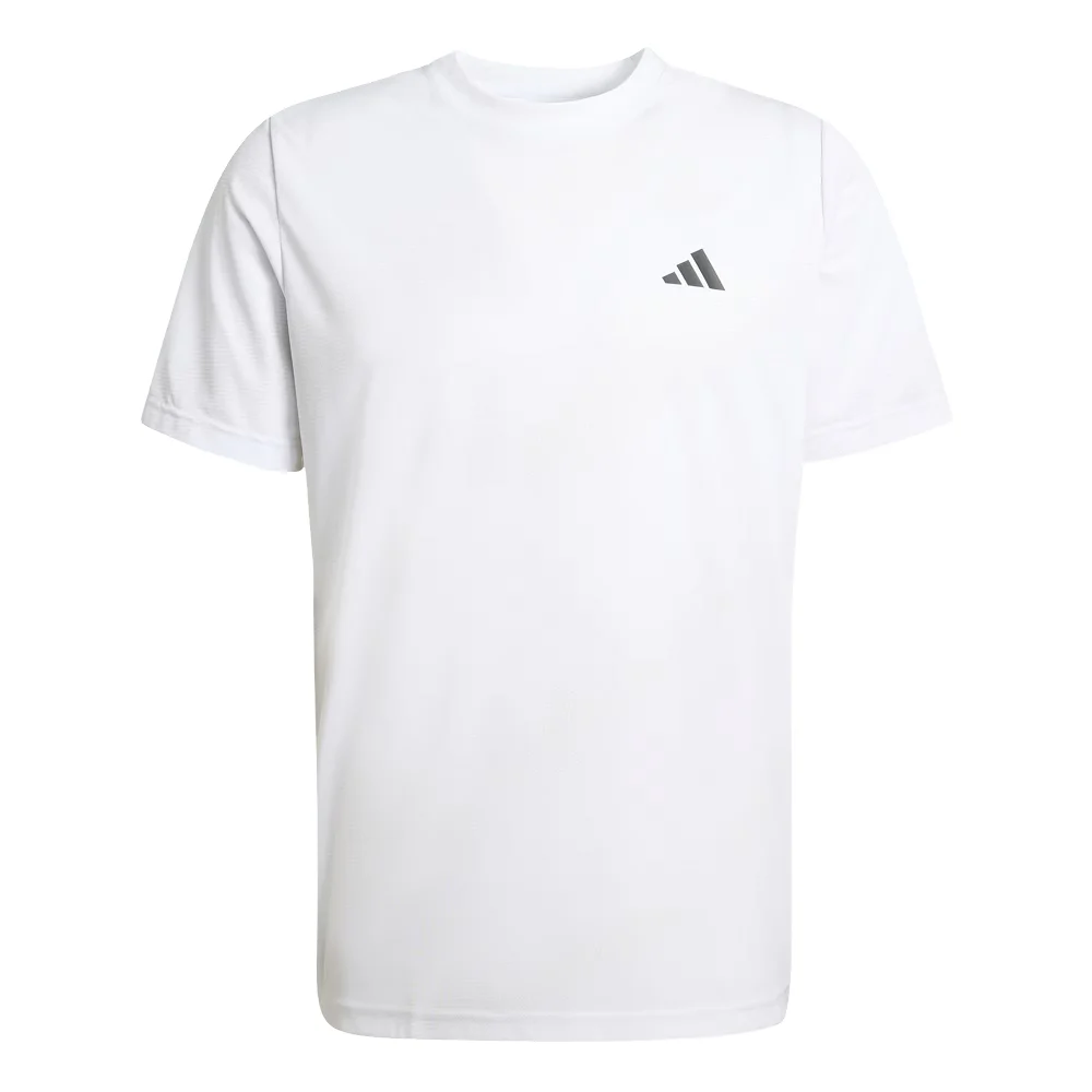 Camiseta Adidas Club Graphic Blanco para hombre — Libertad de movimiento y comodidad en pista - imagen 4
