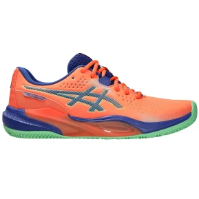 Asics Gel-Challenger 15 Padel Hombre Coral Vivid / Azul Cobalto Oscuro