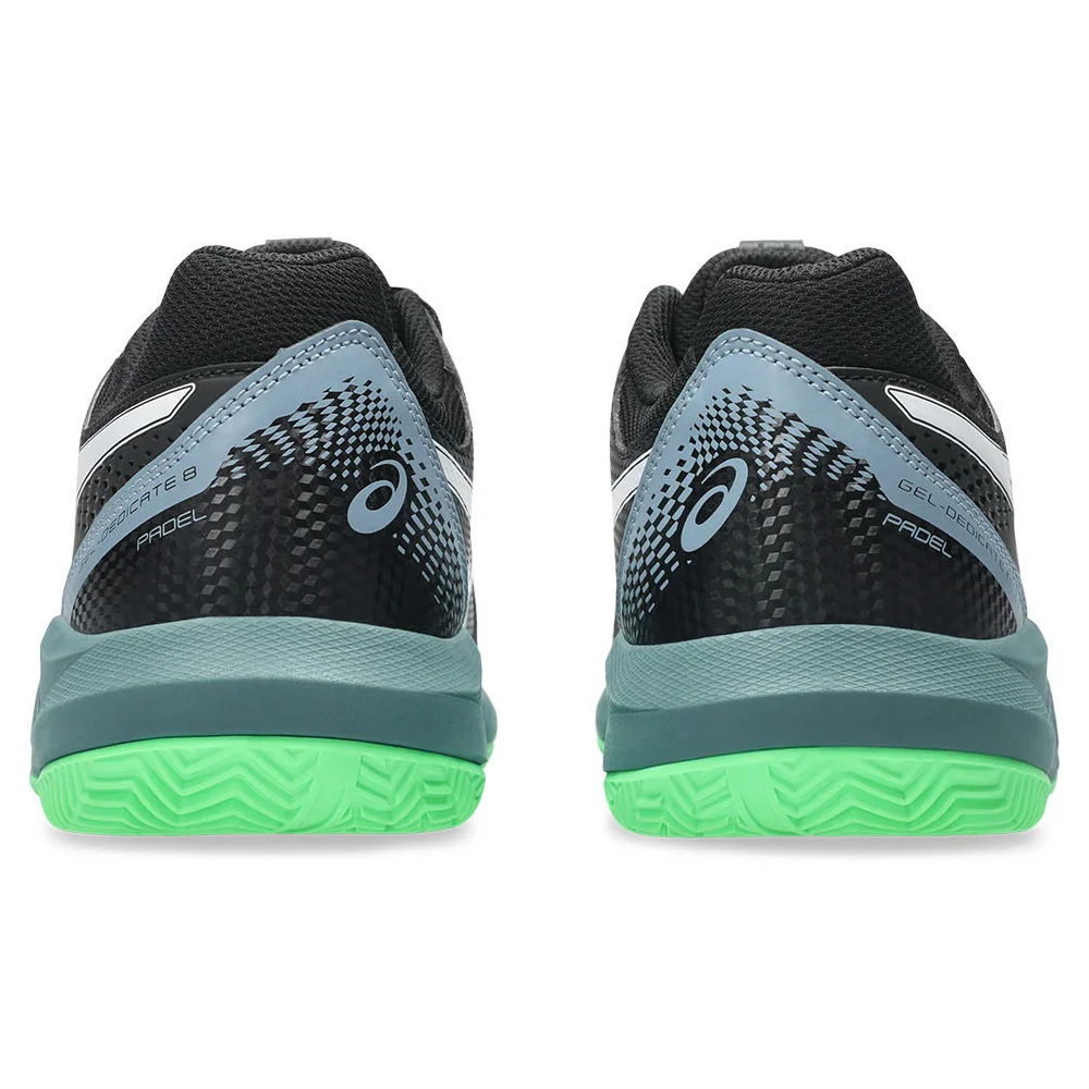 Asics Gel-Dedicate 8 Padel Hombre Negro Vital Green — amortiguación suave y fiabilidad durante el entrenamiento - imagen 6