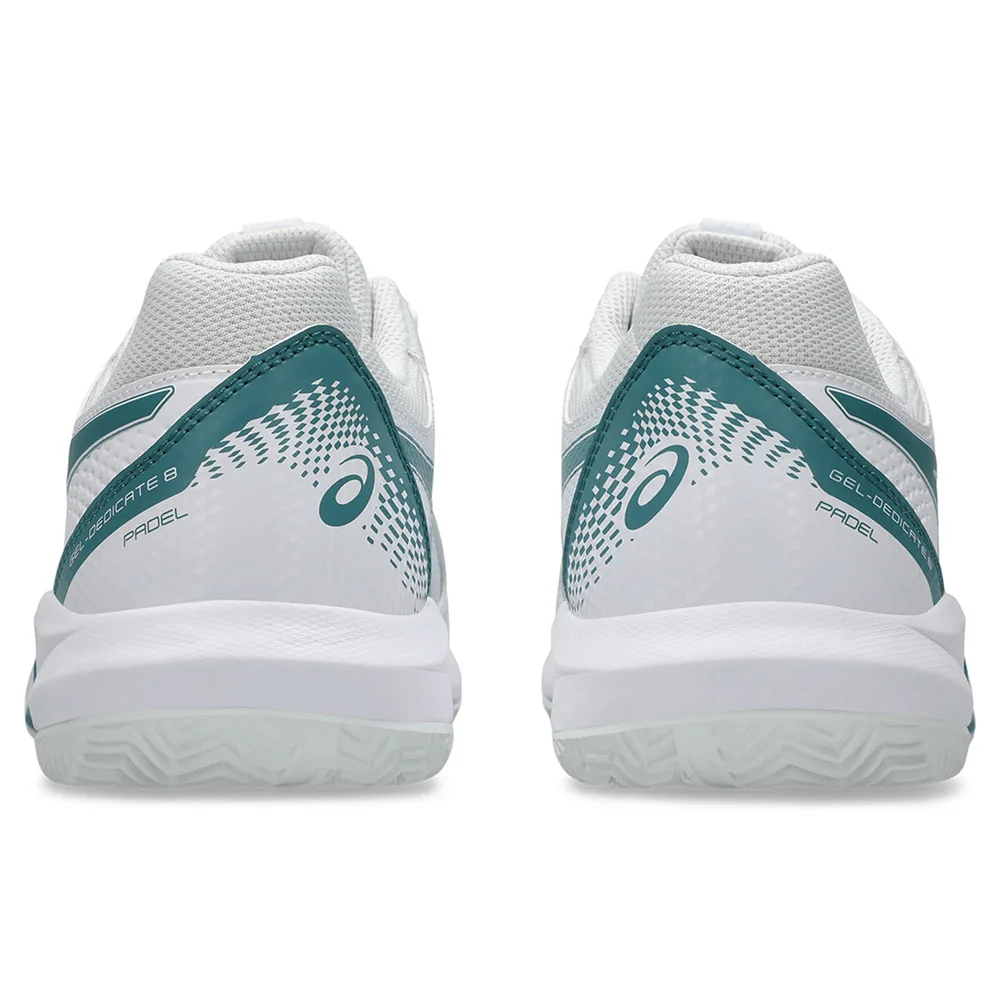 Asics Gel-Dedicate 8 Padel Hombre Blanco Pino Misty — calzado de pádel para hombre con estabilidad y amortiguación - imagen 6