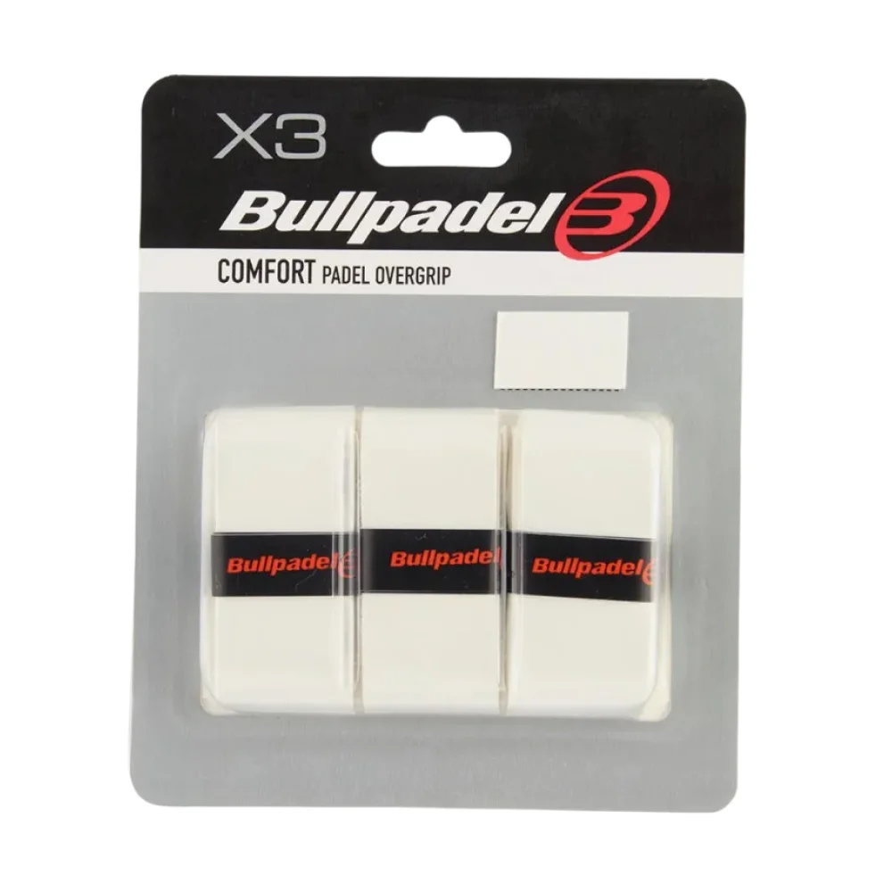 Overgrips blancos Bullpadel 3 unidades GB-1200 imagen 1 Overgrips blancos Bullpadel 3 unidades GB-1200 - imagen 1