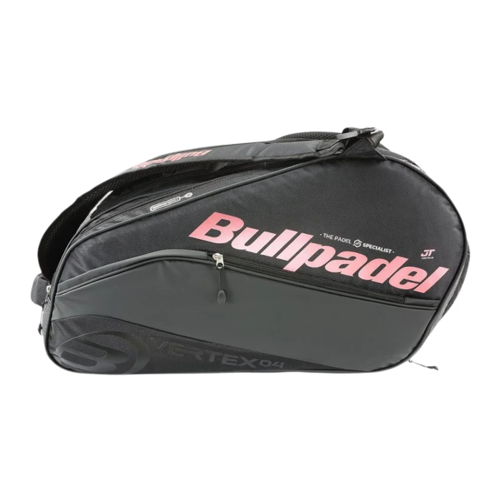 Bolsa deportiva Bullpadel Vertex Negro Rosa – gran capacidad y protección térmica para 4 palas - imagen 3