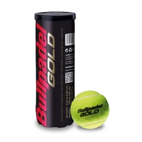 Pelotas de Pádel Bullpadel Gold – Pack de 3 (Pelotas Oficiales de Partido)