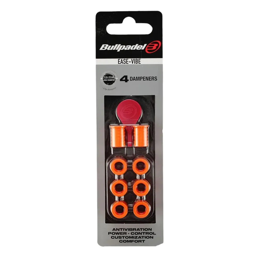 Bullpadel Ease Vibe Naranja – Antivibrador ajustable para pala de pádel para potencia y control - imagen 1