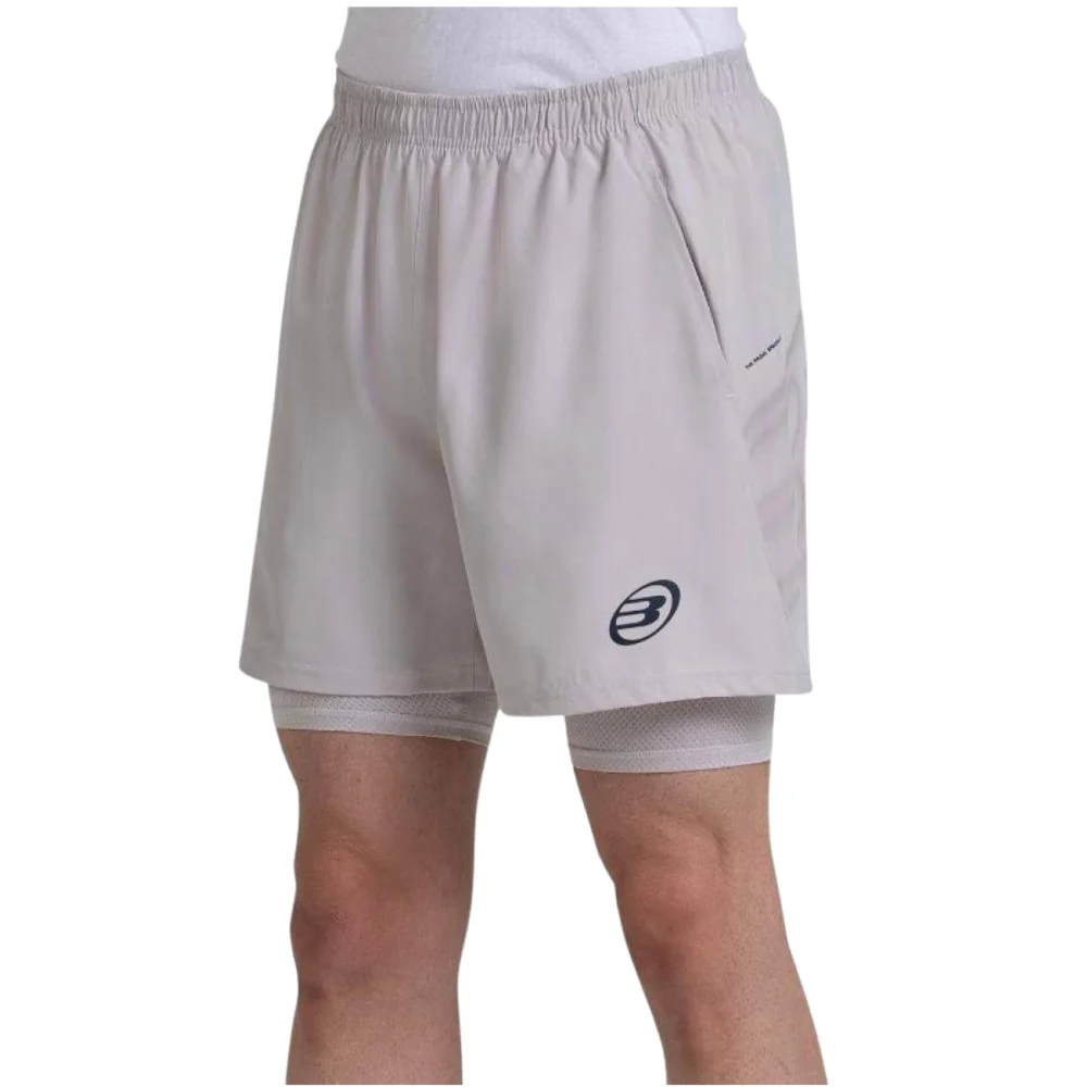 Pantalón corto de pádel Bullpadel Mansil Beige – Premier Padel Series - imagen 3