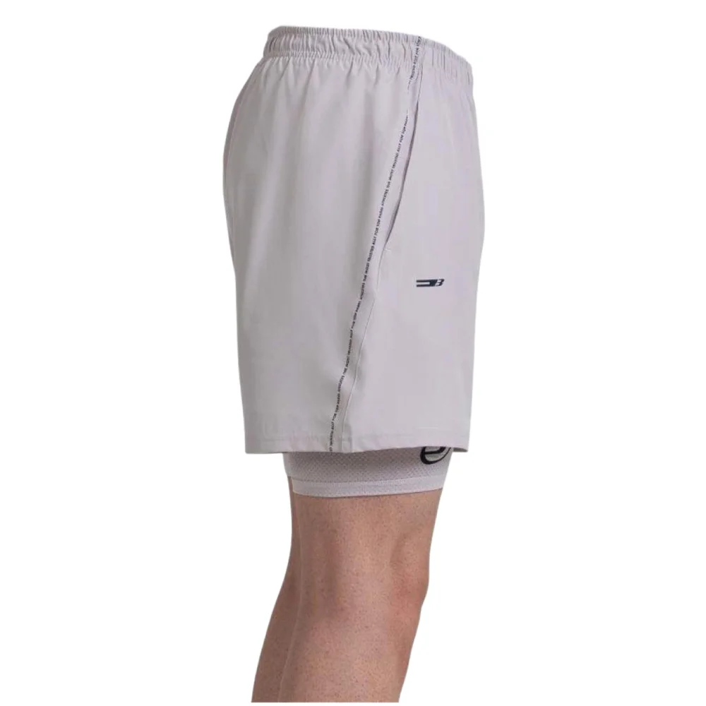 Pantalón corto de pádel Bullpadel Mansil Beige – Premier Padel Series - imagen 4