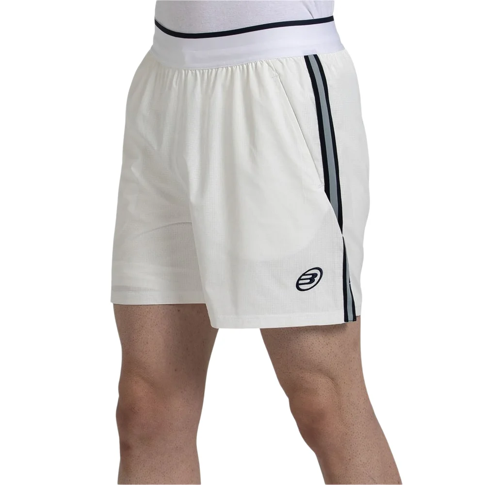 Bullpadel Trevejo Pantalón corto de pádel blanco – Tecnología Quickerdry - imagen 2