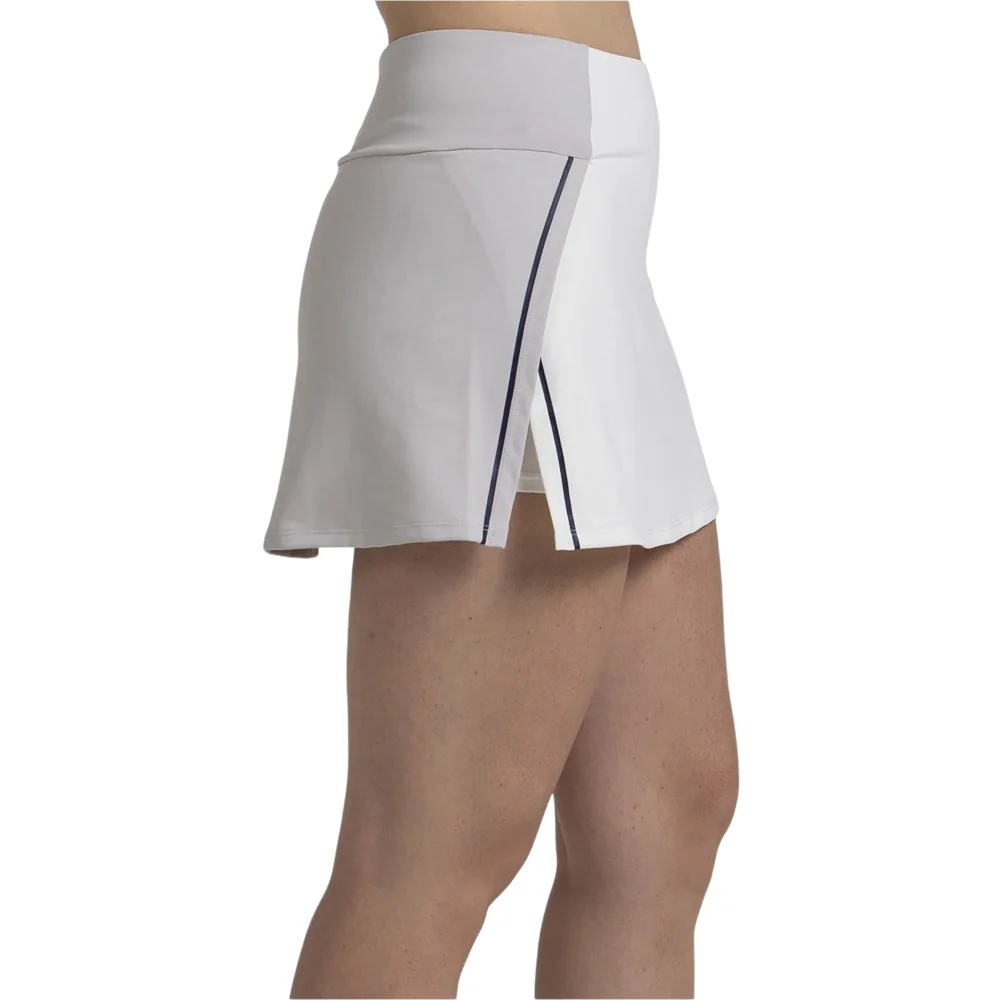 Bullpadel Pugue Falda Bone blanco – falda de pádel con short y Drynamic - imagen 3