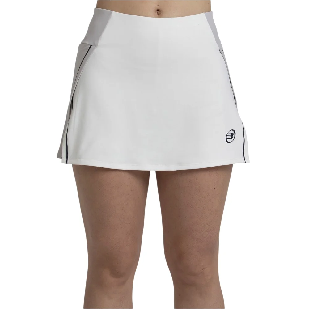 Bullpadel Pugue Falda Bone blanco – falda de pádel con short y Drynamic - imagen 1