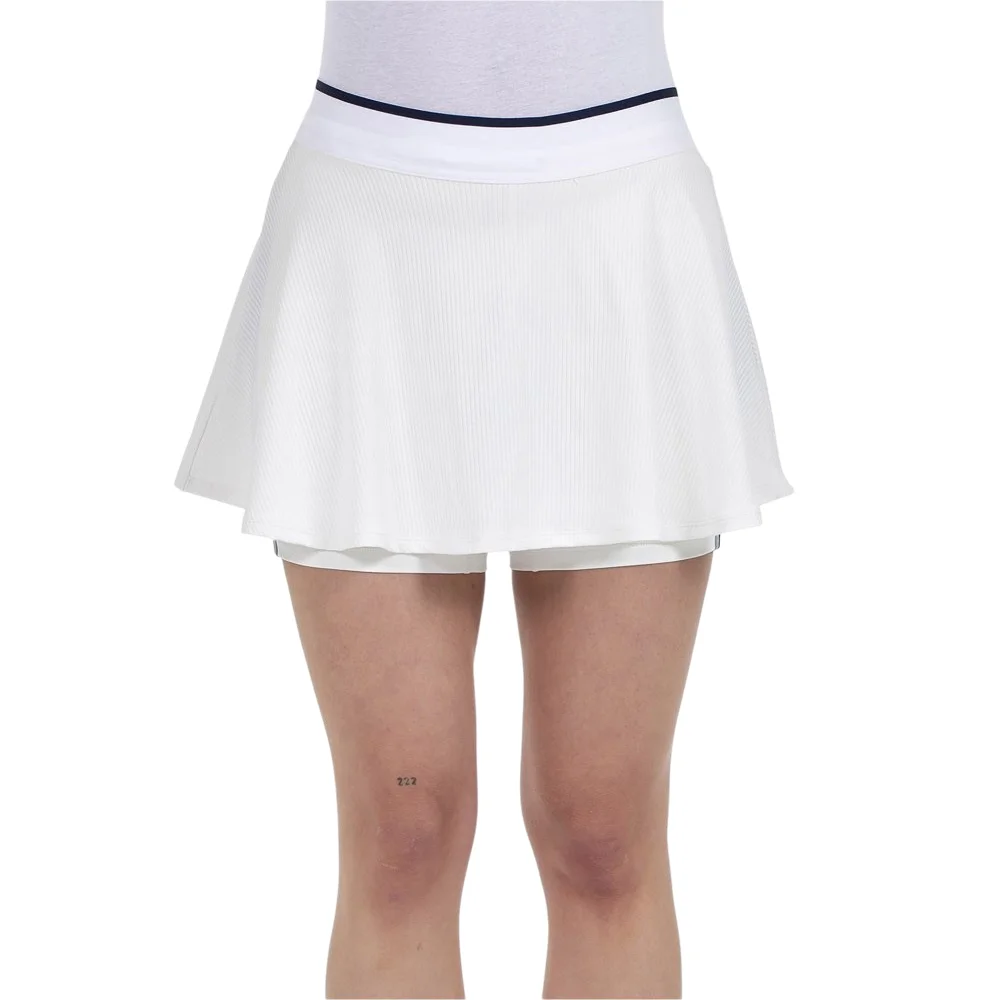 Falda de pádel Bullpadel Tajar blanca – Colección 2026 - imagen 4