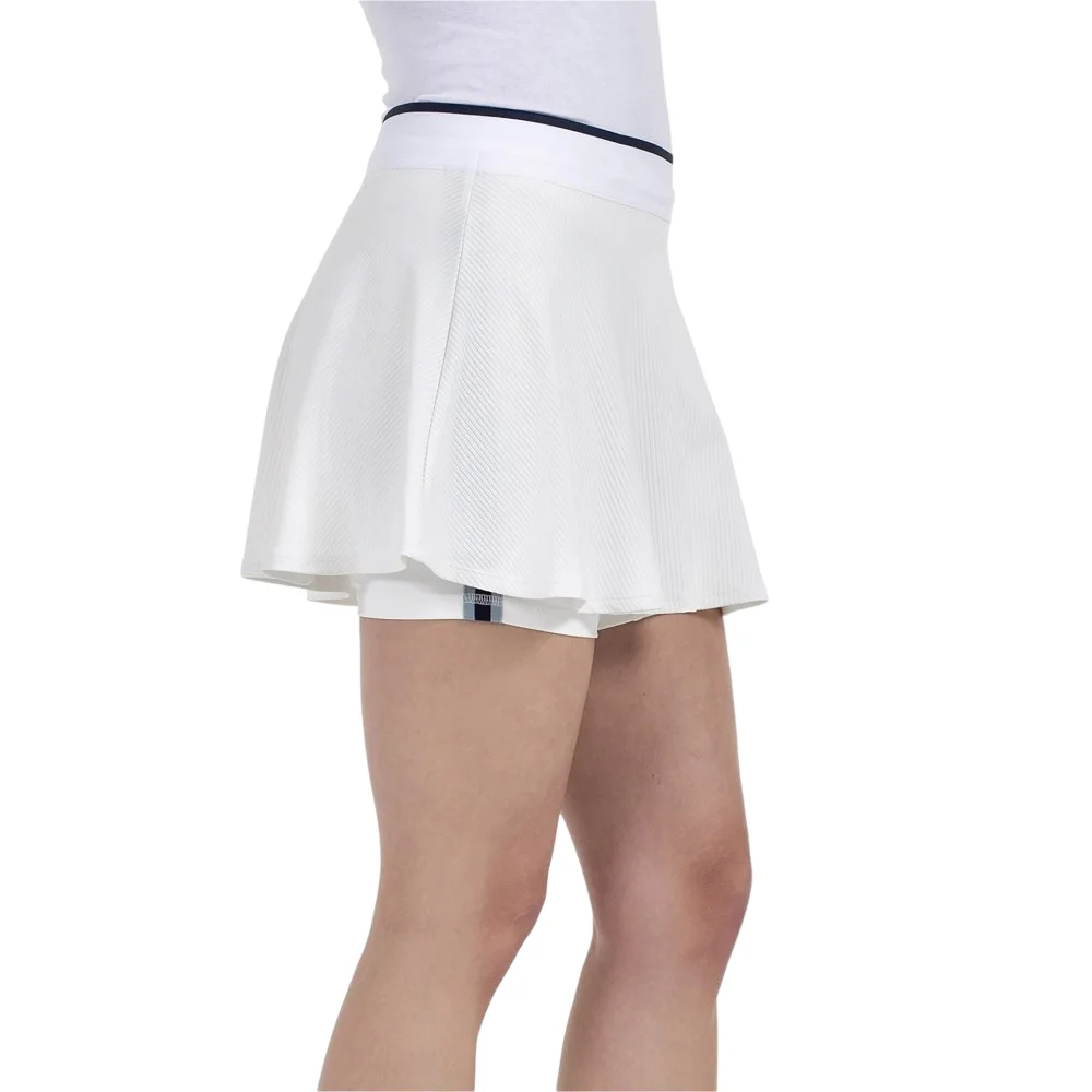 Falda de pádel Bullpadel Tajar blanca – Colección 2026 - imagen 2