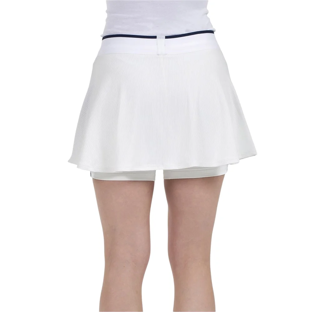 Falda de pádel Bullpadel Tajar blanca – Colección 2026 - imagen 3