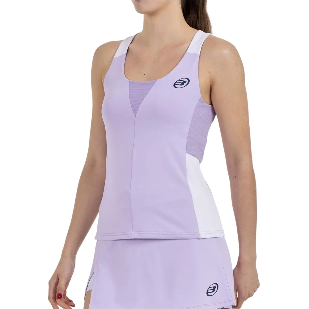 Bullpadel Porson camiseta morada — top de pádel entallado y transpirable - imagen 2