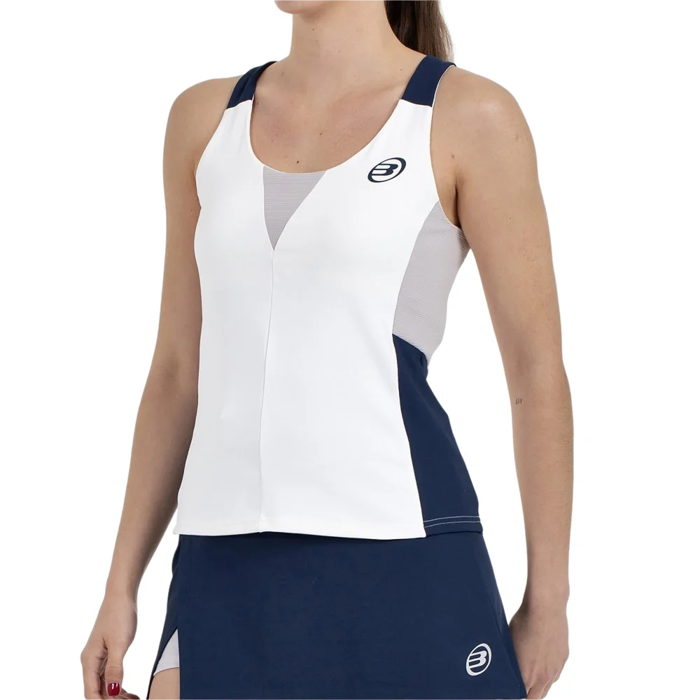 Bullpadel Porson Camiseta Blanca — camiseta de pádel ajustada - imagen 2