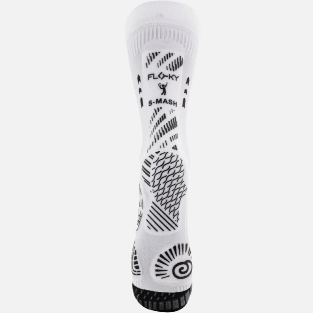 Floky S-Mash 3D Calcetines Blanco — Calcetines deportivos unisex para pádel, tenis y pickleball - imagen 2