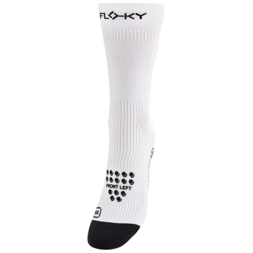 Floky S-Mash 3D Calcetines Blanco — Calcetines deportivos unisex para pádel, tenis y pickleball - imagen 1