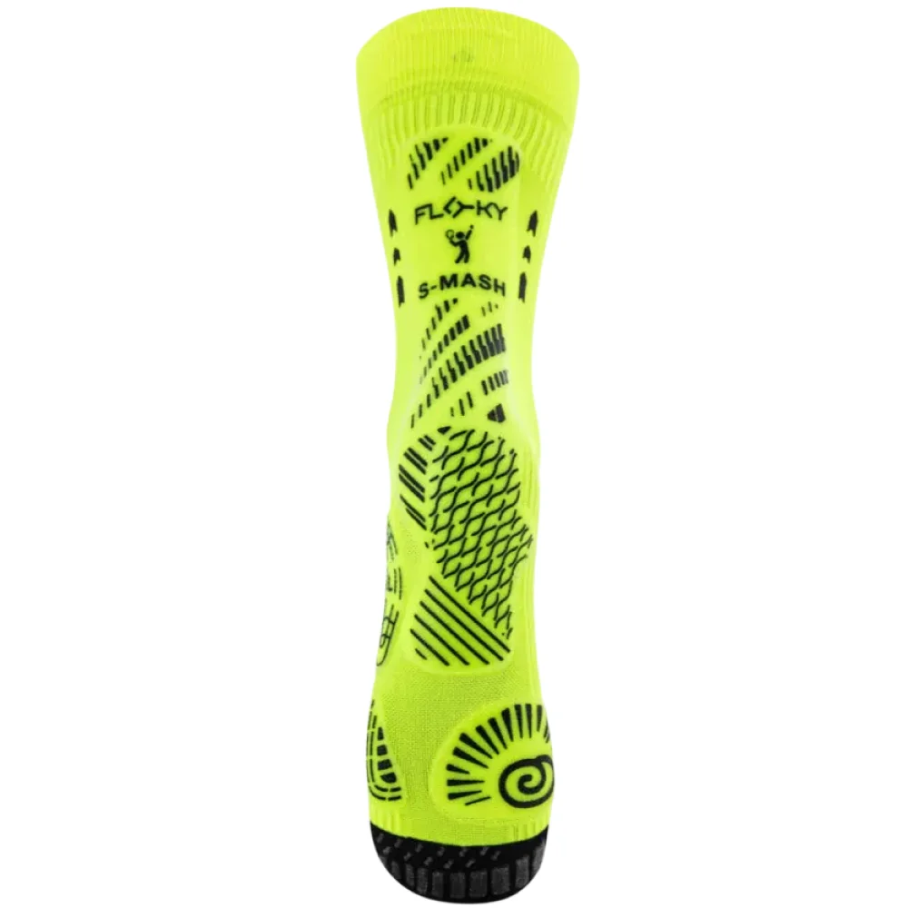 Floky S-Mash 3D Calcetines Amarillos — Calcetines deportivos unisex para pádel, tenis y pickleball - imagen 2