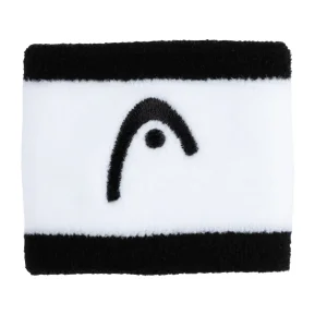 Head Muñequera A rayas 2.5 Negro Blanco
