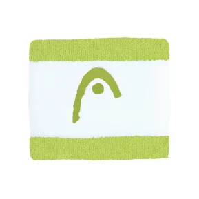 Head Muñequera A rayas 2.5 Verde lima Blanco