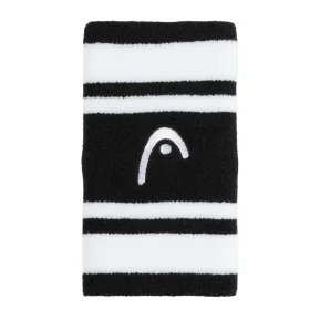 Head Muñequera A rayas 5 Negro Blanco