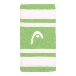 Head Muñequera Striped 5 Verde Apio Blanco