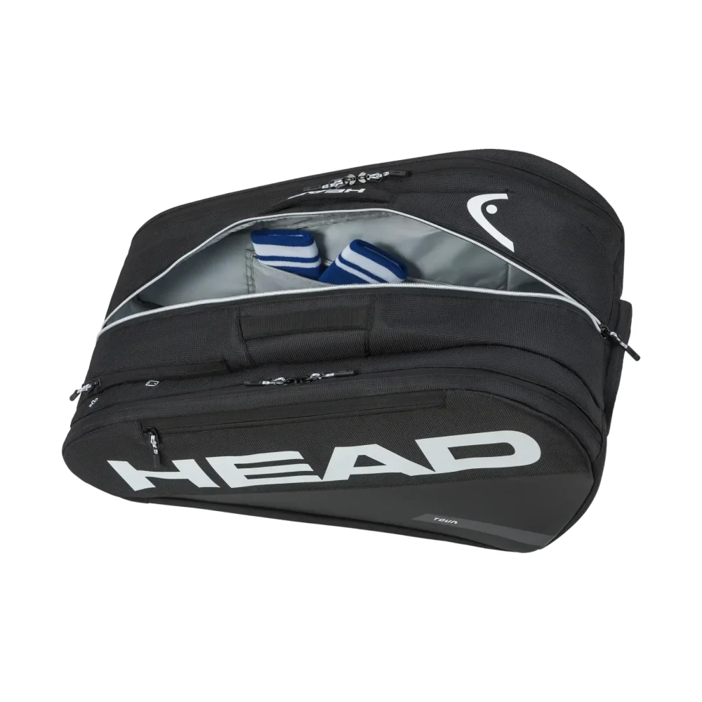 Head Tour Bolsa de Pádel L Negro 2026 – Bolsa profesional de pádel para 7 raquetas con protección CCT+ - imagen 2