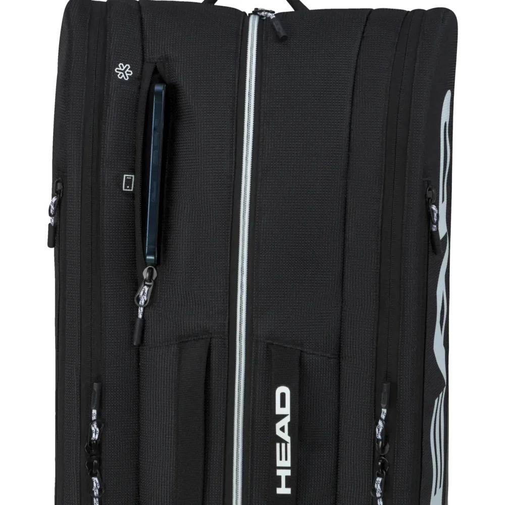 Head Tour Bolsa de Pádel L Negro 2026 – Bolsa profesional de pádel para 7 raquetas con protección CCT+ - imagen 3