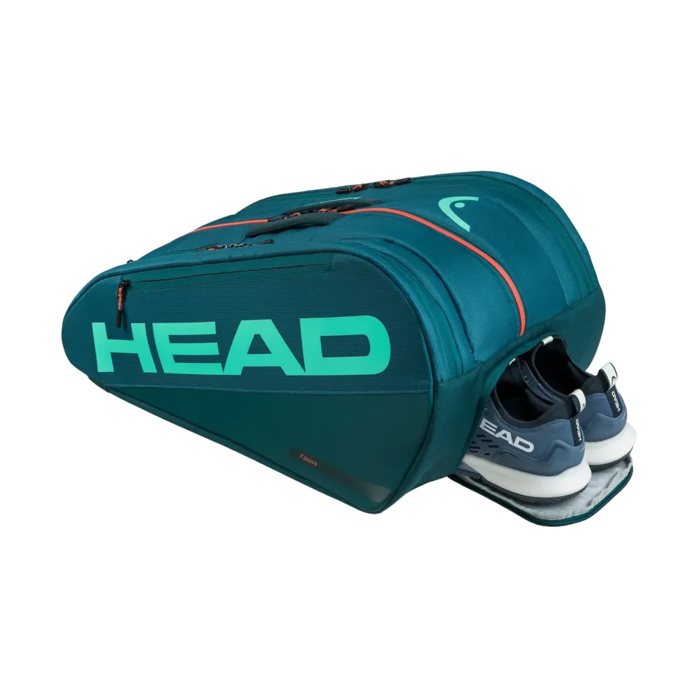 Head Tour Bolsa de Pádel L Verde Oscuro 2026 – Bolsa profesional de pádel para 7 raquetas con protección CCT+ - imagen 2