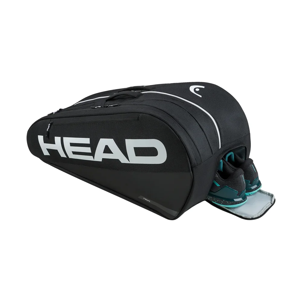 Head Tour Bolsa para Raquetas L Negro — Bolsa grande 2026 para 9 raquetas - imagen 3