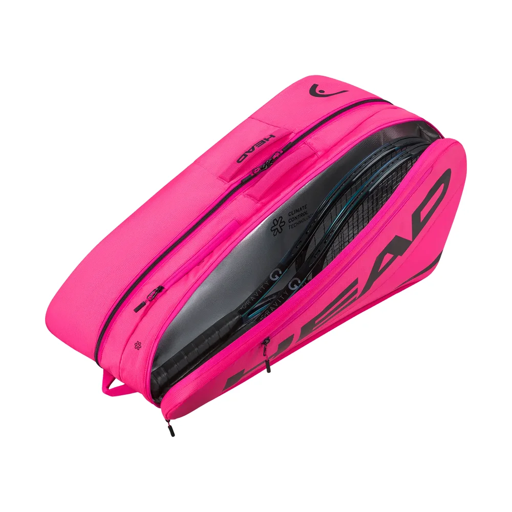 Head Tour Bolsa para Raquetas L Rosa — Diseño llamativo y materiales premium - imagen 3