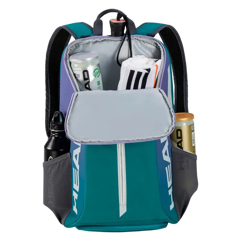 Head mochila Tour 25L Verde con degradado lila-violeta – mochila para pala - imagen 3