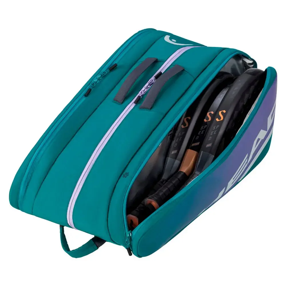 Head Tour L Verde — bolsa para palas de pádel con protección térmica CCT+ y compartimento ventilado para zapatillas - imagen 2