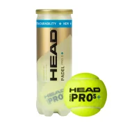 HEAD Padel Pro S+ Pelotas – Pack de 3 (Pelotas Oficiales de Alta Velocidad)