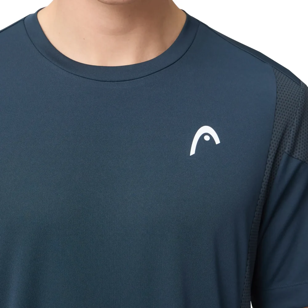 Head SLICE Camiseta Hombre Azul Marino – Camiseta deportiva interlock para hombre - imagen 2