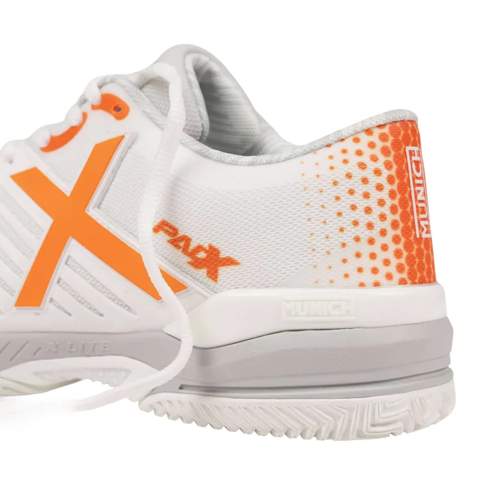 Munich Padx 60 Blanco/Naranja – Zapatillas de pádel duraderas - imagen 2