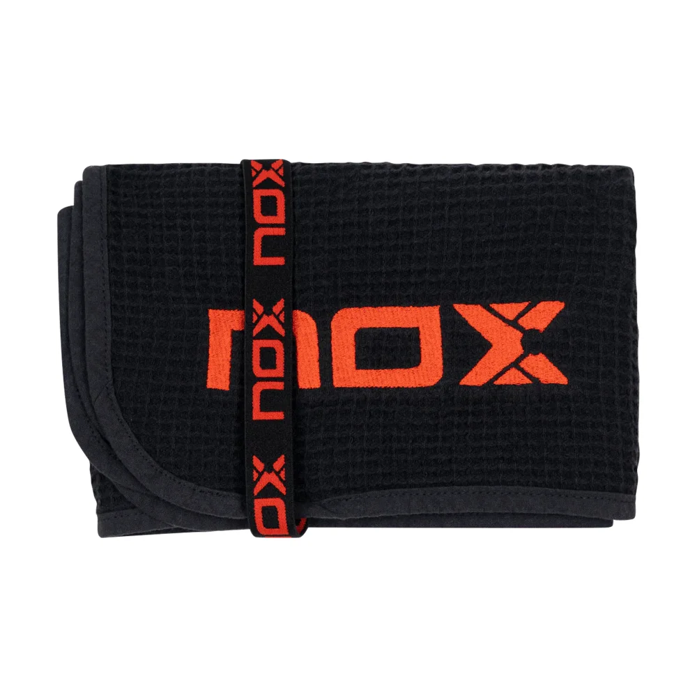 Nox Toalla de Algodón Negro Rojo – Toalla deportiva premium de pádel - imagen 1